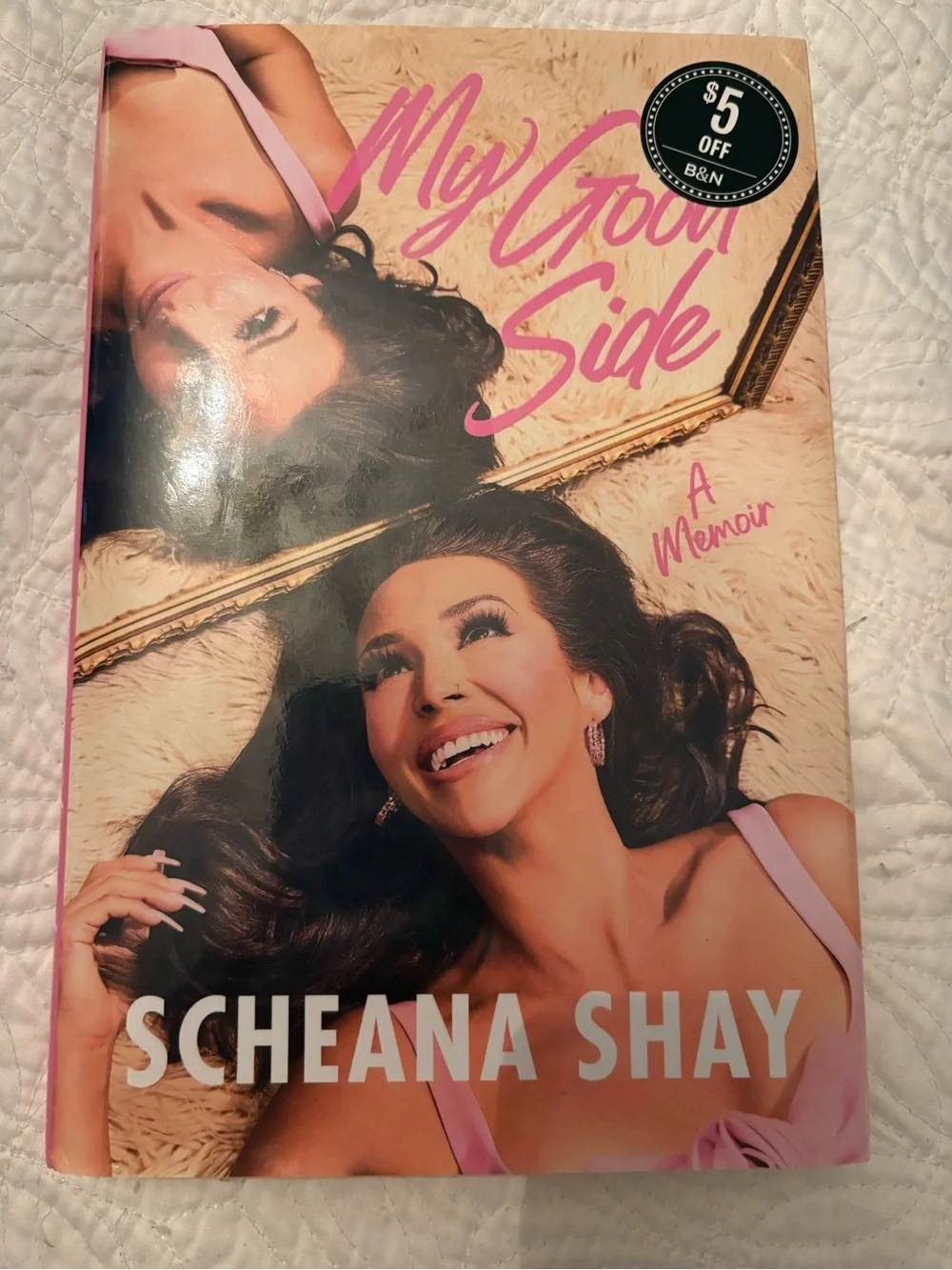 Like New Hardcover “My Good Side a Memoir” by Scheana Shay- Pink Cover